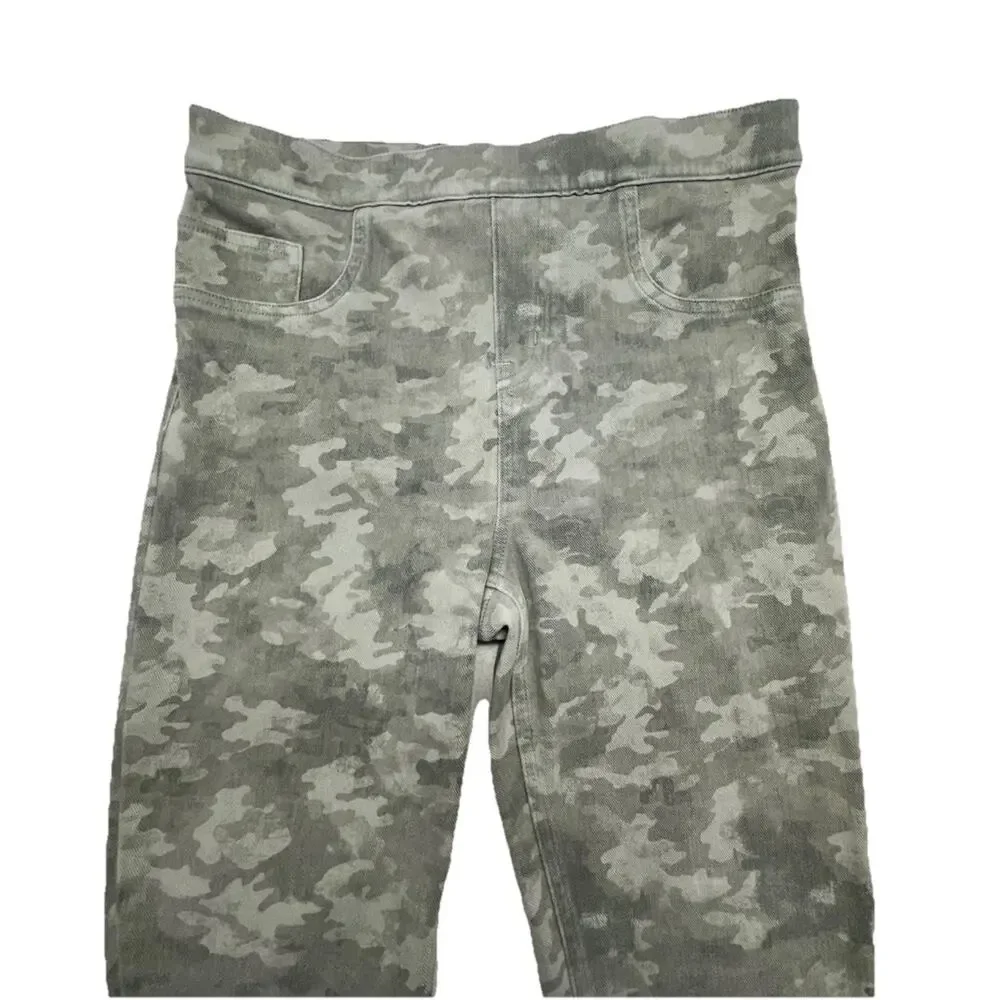 Spanx Leggings Skinny Womens Large Jeanish Ankle Camo Mid Rise Pull On - Picture 2 of 10